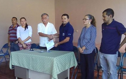 Rector de la ULS Lic. Fidel Nieto y el Alcalde de Guacotecti Carlos Zavala